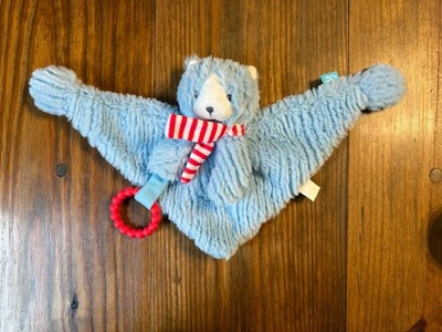 MANHATTAN TOY CO 2018 OSO DE PELUCHE AZUL BEBÉ MANTA DE SEGURIDAD CHUPETE SOPORTE SUAVE Foto 1 de 4