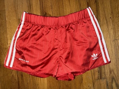 Pantalones Cortos Adidas Originales X Deportivos y Ricos Retro Satinado Brillante Nylon Foto 1 de 4