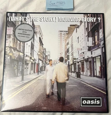 OASIS What’s The Story Morning Glory 25th Anniversary Silver Vinyl LP Sealed - Image 1 of 2