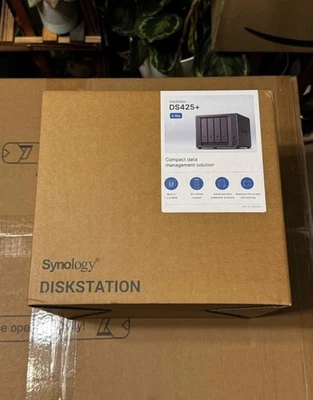 New Synology DS425+ 4 Bay Desktop NAS with 48TB (4x12TB) HAT33 Hard Drives - Image 1 of 4