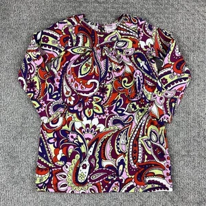 Hanna Andersson Dress Girls Size 130 Colorful Paisley Long Sleeve 100% Cotton - Picture 1 of 9