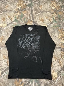 Vintage Y2K Fox Racing Longsleeve Thermo Black Large Streetwear Grunge  - Bild 1 von 4
