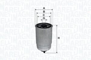 Magneti Marelli Filtro Carburante - Diesel per Nissan TERRANO II 2.7 T Filtro - Foto 1 di 1