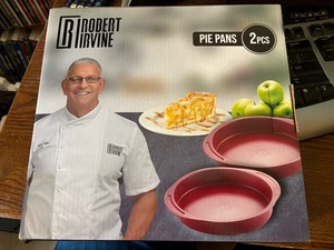 Robert Irvine Pie Pans 2 New - Picture 1 of 4