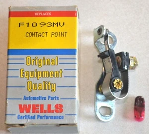 Puntos de contacto y tubo de lubricación distribuidor de encendido NOS Wells F1093MV (x1) - Imagen 1 de 4