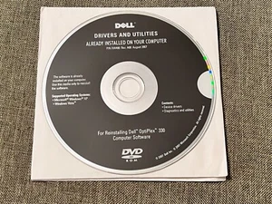 OEM Dell Drivers and Utilities CD for Reinstalling Dell Optiplex 330 P/N XW490 - Picture 1 of 2