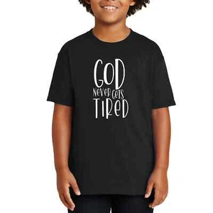 Camiseta juvenil manga corta Say it Soul - Dios nunca se cansa - Imagen 1 de 10