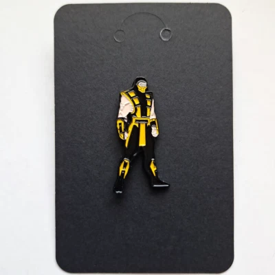 Mortal Kombat Videogame/Movie Enamel Pin- Character: Scorpion  - Image 1 of 3