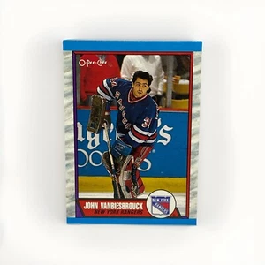 1989-90 O-PEE-CHEE NHL HOCKEY #114 JOHN VANBIESBROUCK NEW YORK RANGERS - Picture 1 of 2