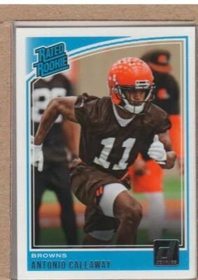 Antonio Callaway 341 2018 Donruss Rated Rookie RC - Cleveland Browns - Image 1 of 2