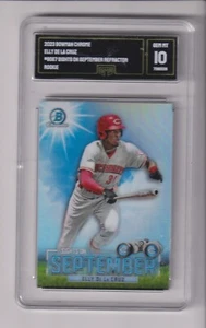 2023 BOWMAN CHROME SIGHTS ON SEPTEMBER ELLY DE LA CRYZ WITH GMA 10 GRADE - REDS - Picture 1 of 1