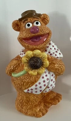 Fozzie Bear Treasure Craft Jim Henson 1995 Muppets Cookie Jar 13" - Image 1 of 4
