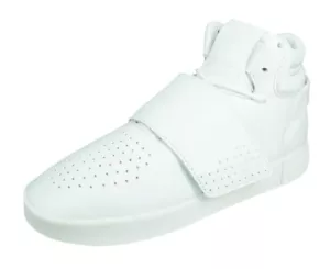 Scarpe da ginnastica Adidas Originals Tubular Invader Strap in pelle bianche UK 5,5 - Foto 1 di 6