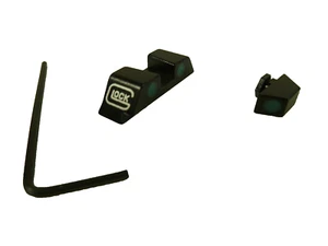 Green Night Sights Glock 17 19 22 23 24 26 27 33 34 35 45 for 6.5 Taurus G3C G2C - Picture 1 of 3