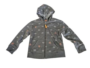 Cat & Jack Unisex Gray Pocket Hoodie Zip Cats Sz M 8 - Picture 1 of 3