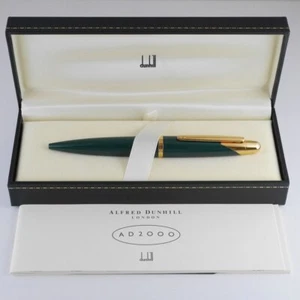 dunhill AD2000 Metallic Green GT Ballpoint Rollerball Pen (Excellent) with Box - Picture 1 of 6