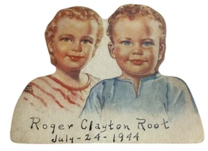 40er Jahre Junge Mädchen Karte Vintage USA Selten - Bild 1 von 2