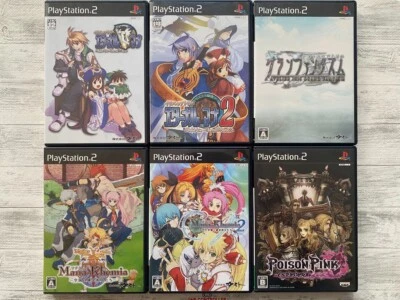 SONY PS2 Eternal Mana 1 2 & Grand Fantasm & Mana Khemia 1 2 & Poison Pink set - Image 1 of 4