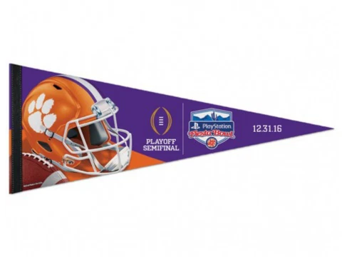 Clemson Tigers 2016 College Football Playoff Semifinal Felt Pennant (12" x 30") Cover
