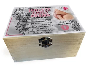 Wooden urn, Wooden memory box, Scatter box, Personalised design, - Picture 1 of 17