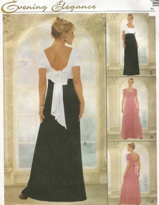 9098 McCalls Sewing Pattern Semi Fitted Lined Formal Dress Size 8 10 12 - Picture 1 of 4