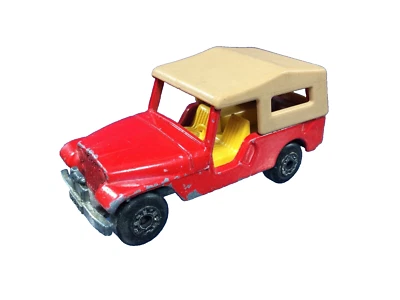 Vintage, Matchbox Superfast #53 Red Jeep w/ Tan Canopy, Die-Cast,1977, England - Image 1 of 4