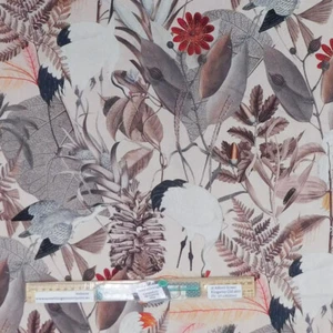 Acolchado Patchwork Costura Respaldo Algodón Lino Exótico Melocotón 50x137cm - Imagen 1 de 3