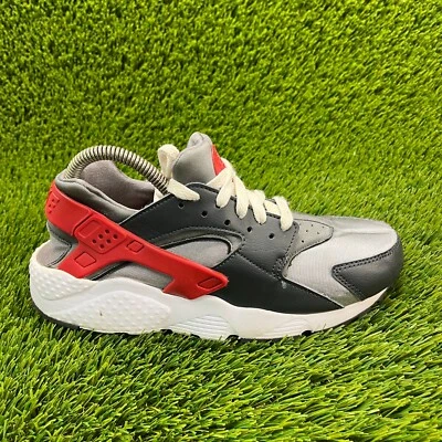 Кроссовки беговые женские Nike Air Huarache Run серые черные серые размер 8,5 - Изображение 1 из 4