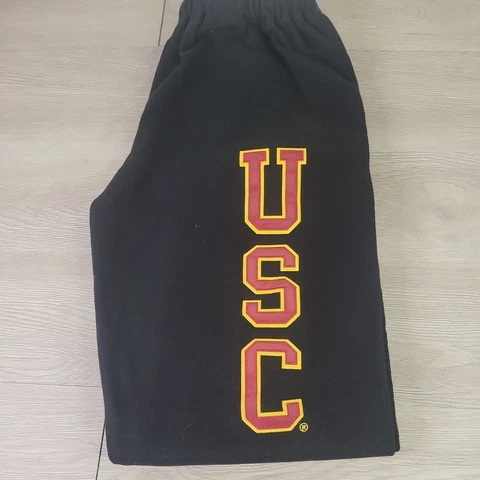 USC TROJAN BASICS HERITAGE CARDINAL BLACK TACKLE PANT SIZE L SWEATPANTS JOGGER Cover