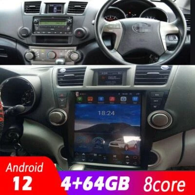 12.1" Touchscreen Radio Android Gps Navigation For Toyota Highlander 09~13 - Image 1 of 4