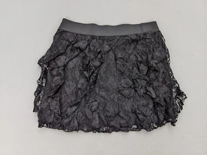 Studio Y Women's Mini Skirt Size M Black Lace Y2K Boho Bohemian Goth - Picture 1 of 11