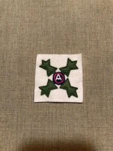 WWI US Army 4th Division, Third Army Patch AEF wool felt - Picture 1 of 1