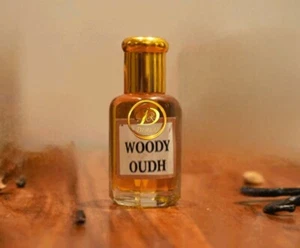 Woody Oud Attar concentrated Perfume Oil 10ml Rich Oudh Oriental aroma Ittar - Picture 1 of 2