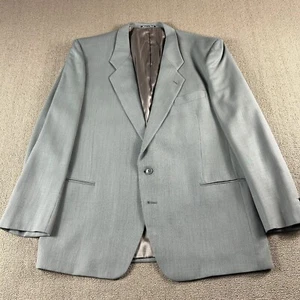 MANI Giorgio Armani Men's Virgin Wool Sport Coat Blazer Green Size 46L - Picture 1 of 15