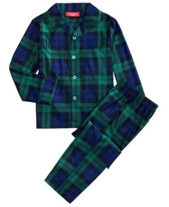 Family Pajamas Matching Kids Black Watch Plaid Pajama Set Green 6-7 S NWT! $24.9 - Picture 1 of 1