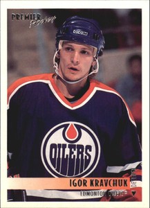 1994-95 OPC Premier Oilers Hockey Card #172 Igor Kravchuk