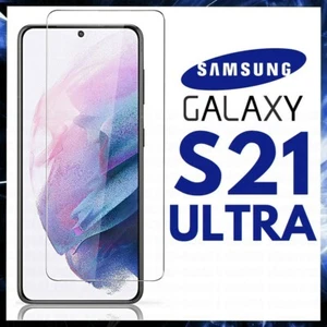 For SAMSUNG GALAXY S21 ULTRA FULL COVER TEMPERED GLASS SCREEN PROTECTOR GENUINE - Picture 1 of 12