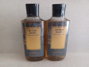 2x Bath & Body Works Herrenkollektion AFTER DARK 10oz 3-in-1 Duschgel NEU - Bild 1 von 3