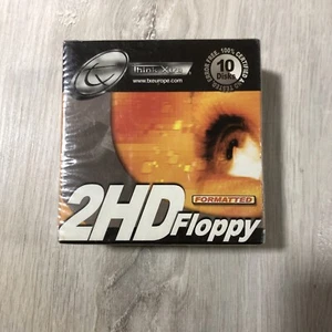 FLOPPY DISK 2 HD MS-DOS FORMATTED - think xtra COFEZIONE 10 PEZZI SIGILLATA - Afbeelding 1 van 8