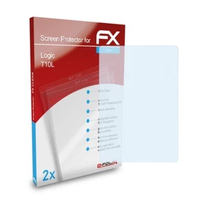 Film de protection d'écran atFoliX 2x pour protection d'écran claire Logic T10L - Photo 1/8