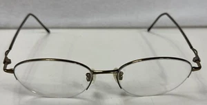 Luxottica Titanium 1515 4025 Brown Eyeglass FRAMES ONLY 52 18 135 Made In Italy - Picture 1 of 9
