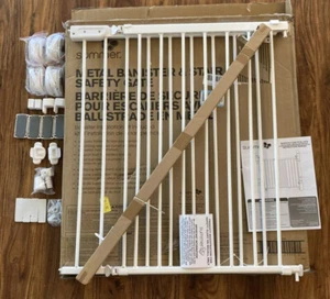 Summer Metal Banister & Stair Safety Gate For Openings 31-46” W, 32.5” H - Picture 1 of 7