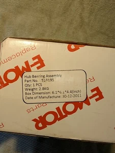 E-MOTOR Hub Bearing Assembly Part No. 513195 - Picture 1 of 6