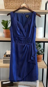 Adrianna Papell Sleeveless Wrap Style Floral Waist Dress, 8 - Picture 1 of 9