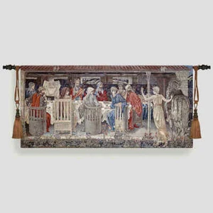The Knights of the Round Table Holy Grail Tapestry William Morris Wall Hanging - Picture 1 of 3