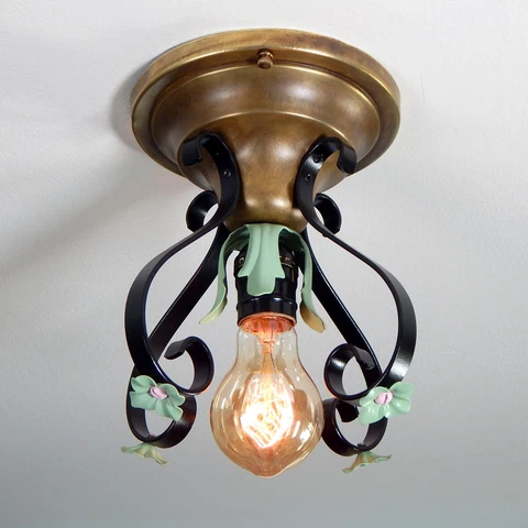 Antique Restored Semi-Flush Ceiling Light Fixture Cover