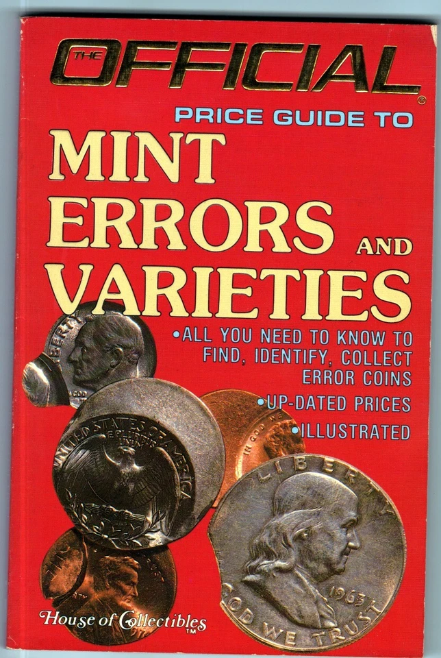 THE OFFICIAL PRICE GUIDE TO MINT ERRORS AND VARIETIES By Alan Herbert! #BN - Image 1 of 1