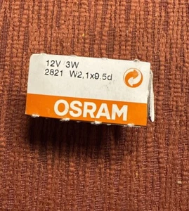 Osram Original W2 1x9,5 d 3w 12v Clear Bulbs 2821 - Picture 1 of 1