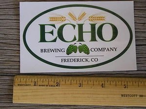 ECHO BREWING COMPANY BRAUEREI BIER AUFKLEBER Frederick Colorado CO Brew Craft  - Bild 1 von 1