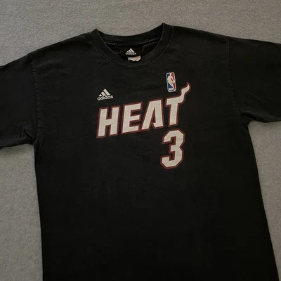 Adidas NBA Miami Heat Dwyane Wade #3 Camiseta Negra Adulto Pequeña/Juvenil XL Foto 1 de 4